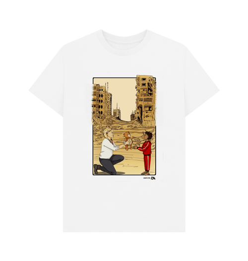 White Printed T-shirt Front