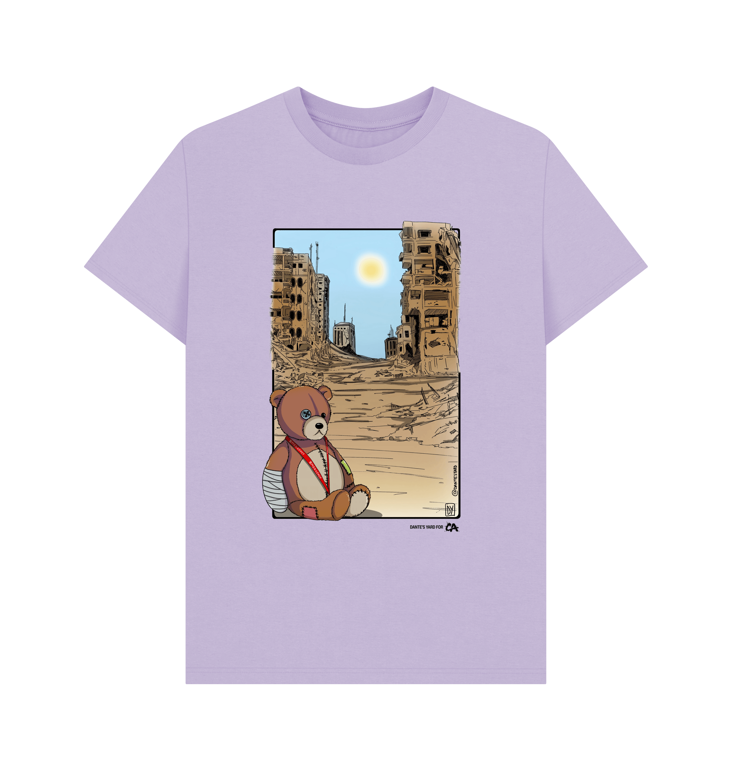 Lilac Printed T-shirt Front