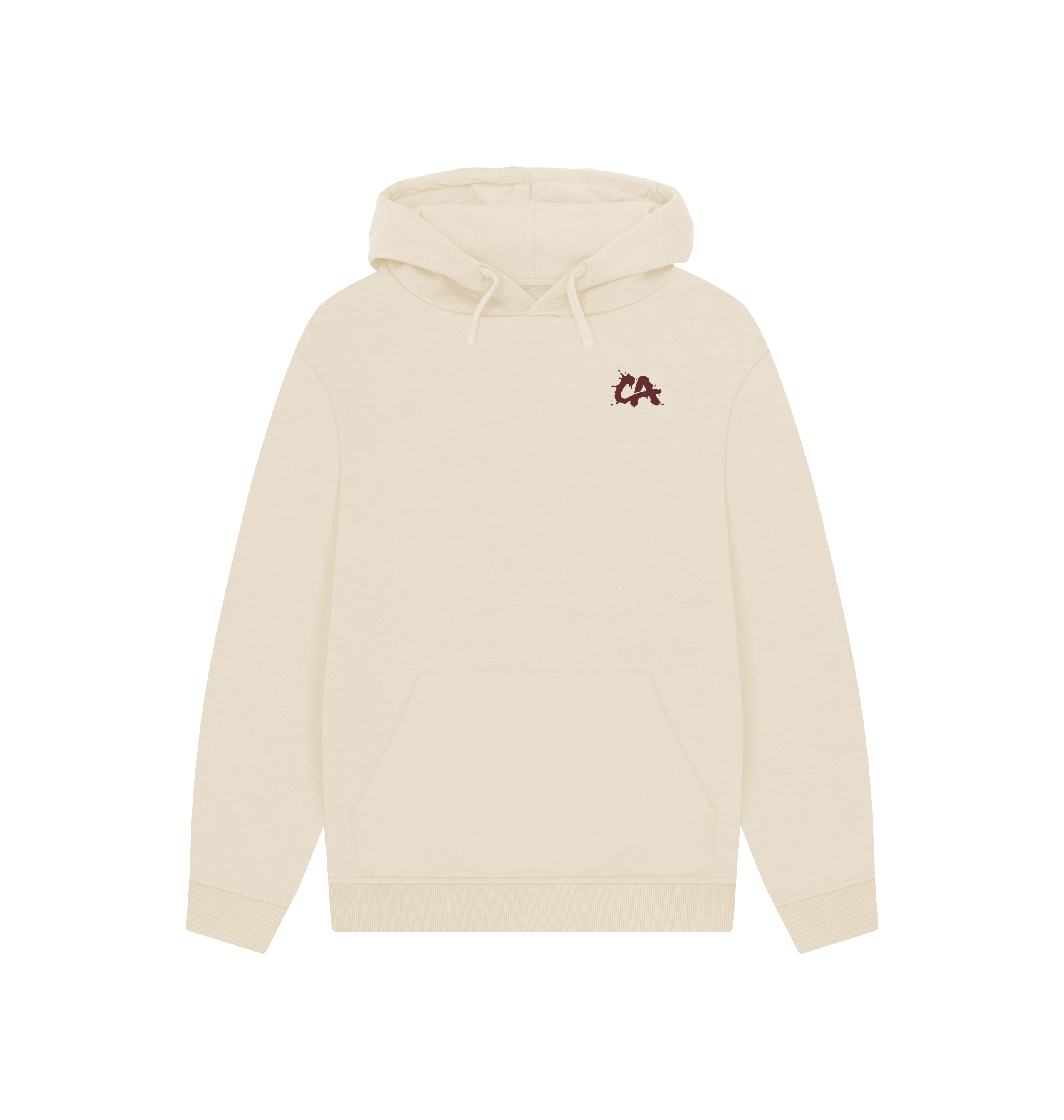 Oat Printed Hoody Front