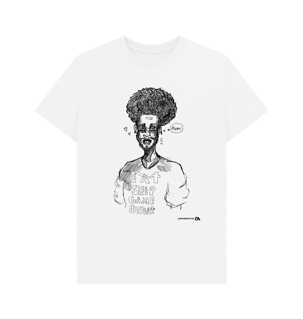 White Printed T-shirt Front