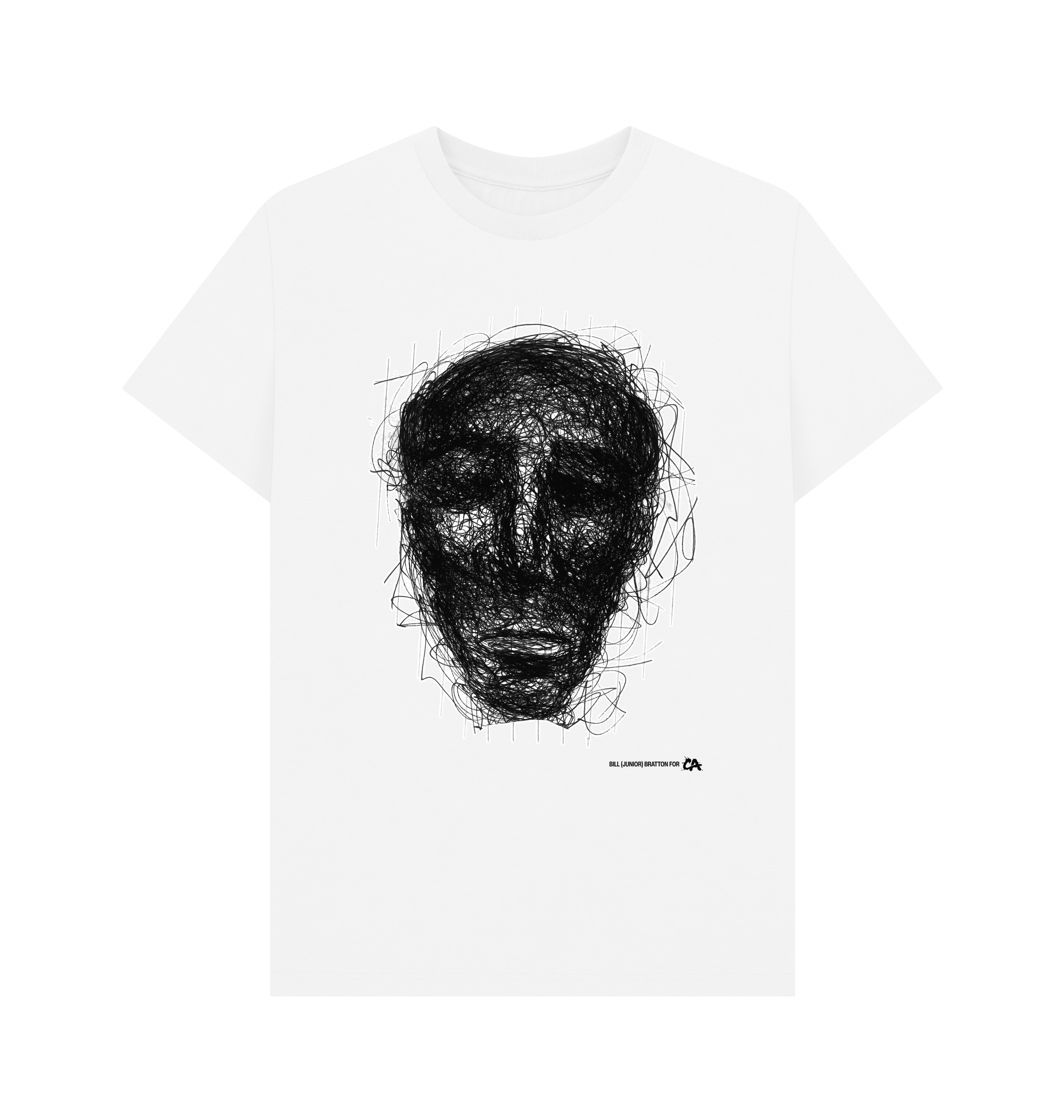 White Printed T-shirt Front