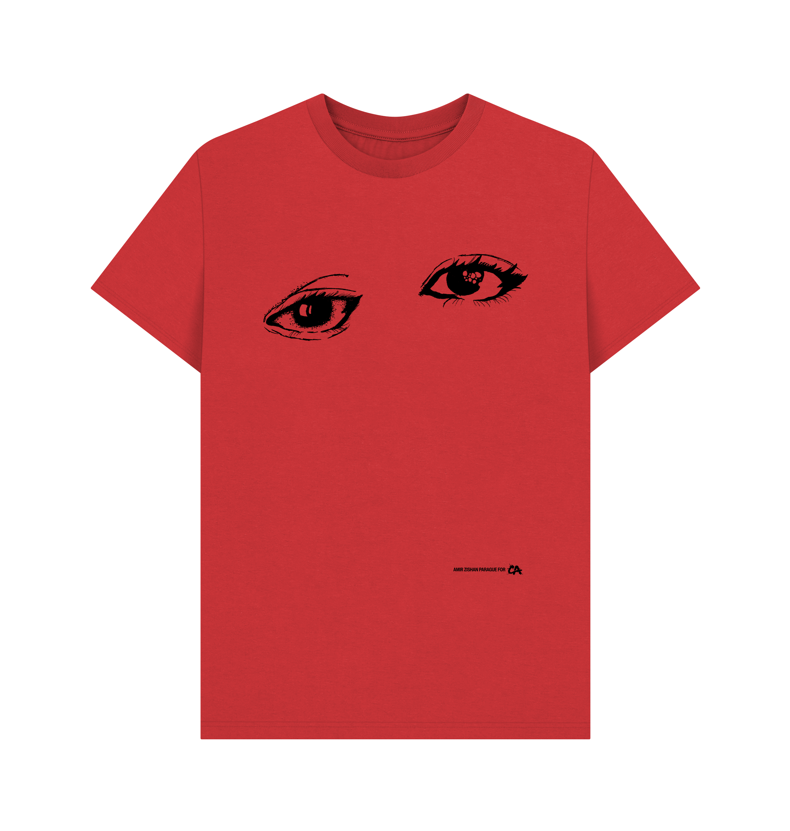 Red Printed T-shirt Front