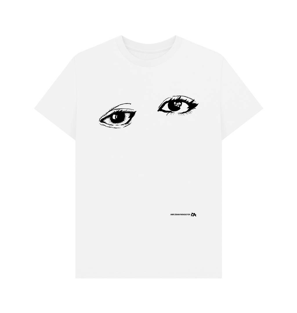 White Printed T-shirt Front