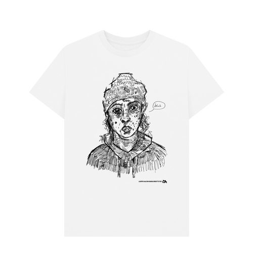 White Printed T-shirt Front