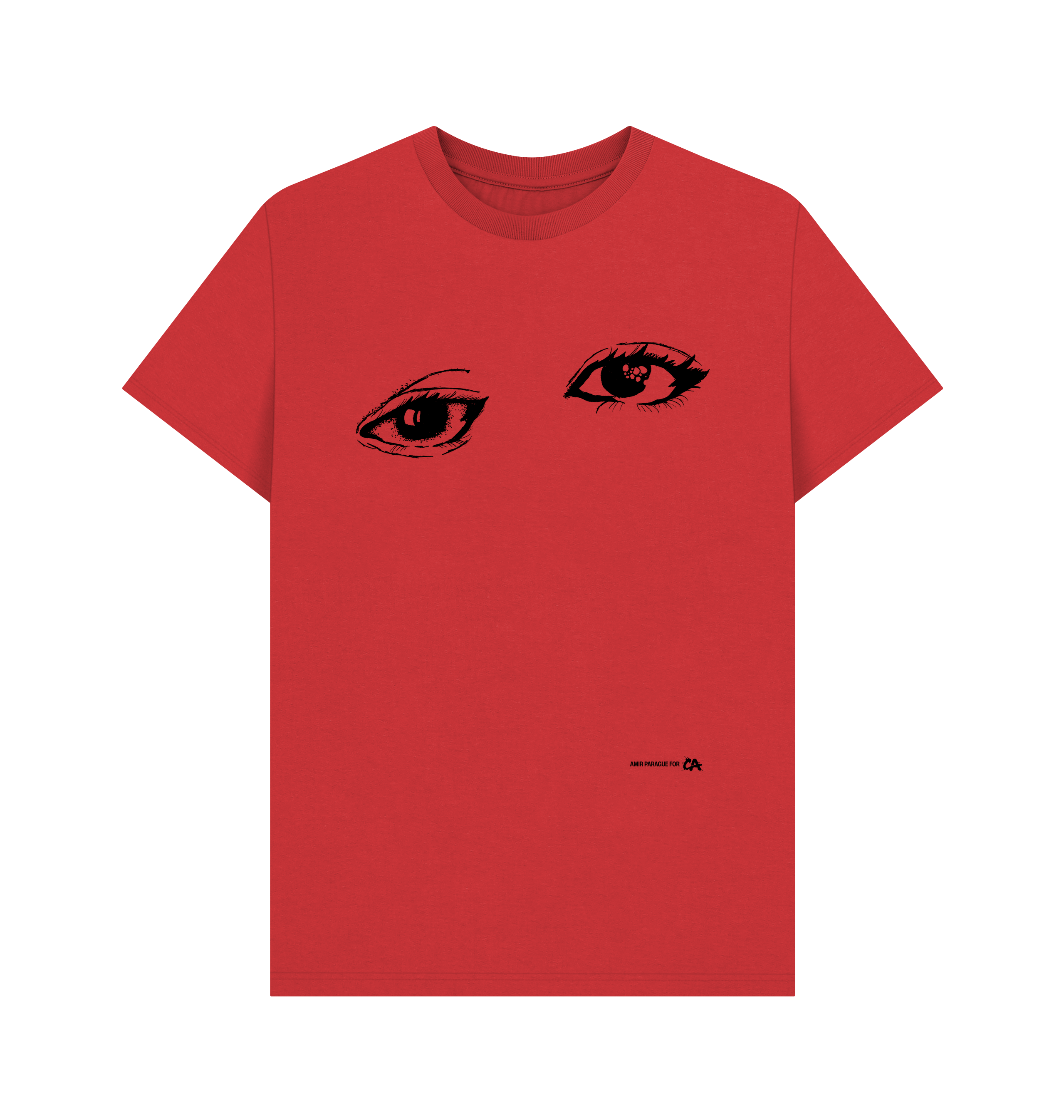 Red Printed T-shirt Front