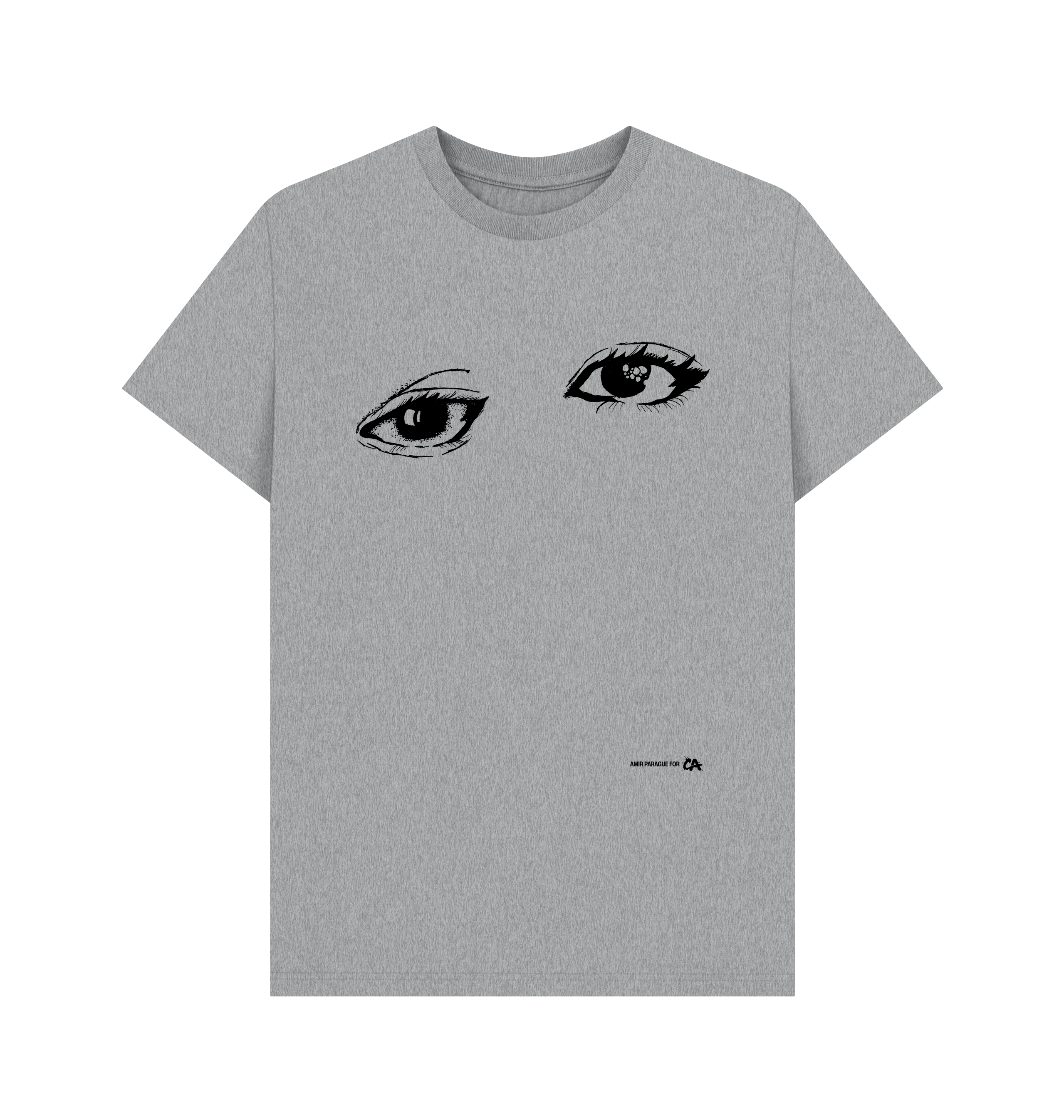 Athletic Grey Printed T-shirt Front