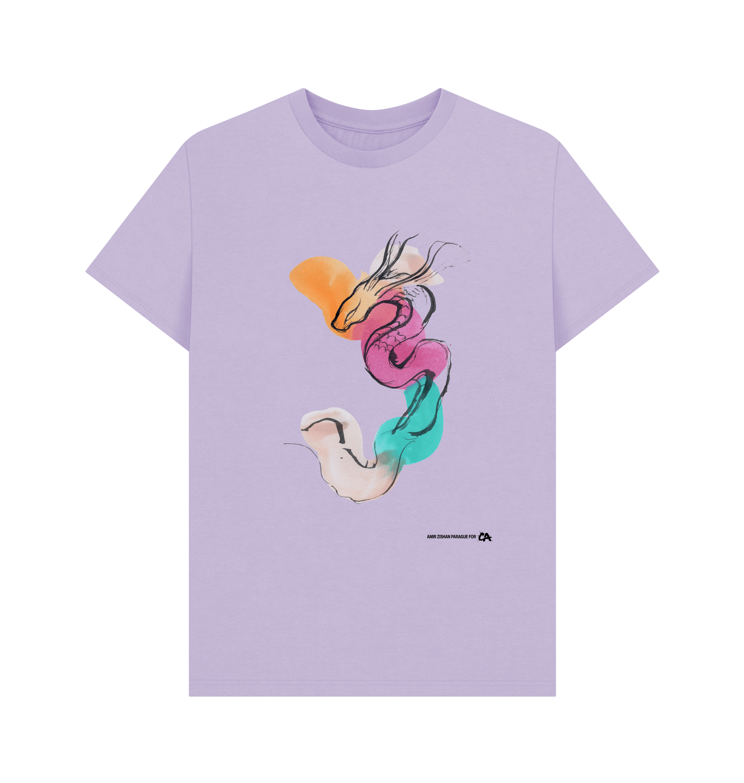 Lilac Printed T-shirt Front