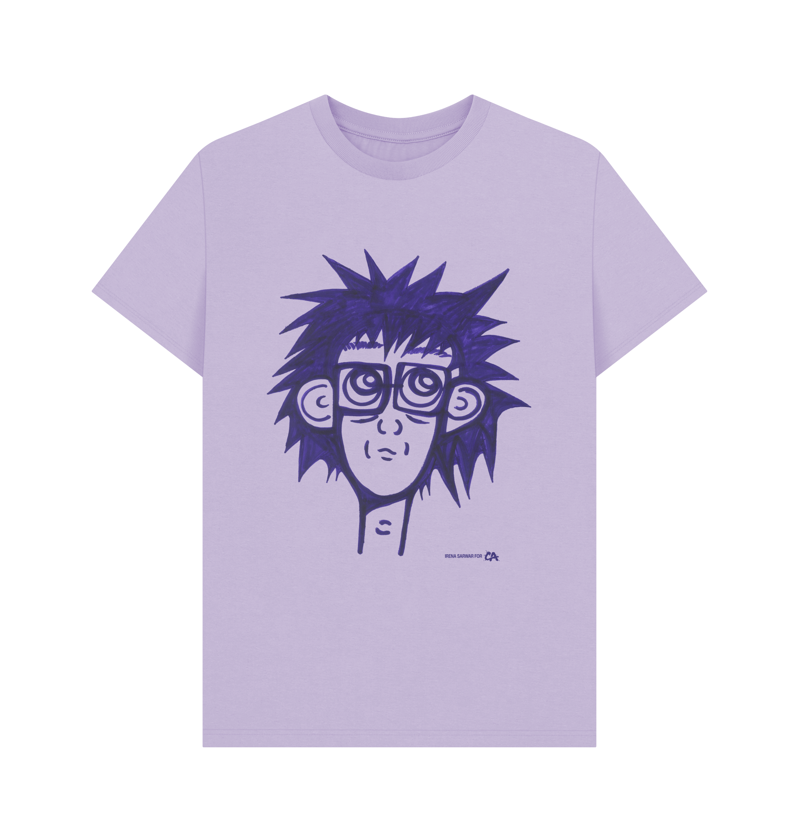 Lilac Printed T-shirt Front