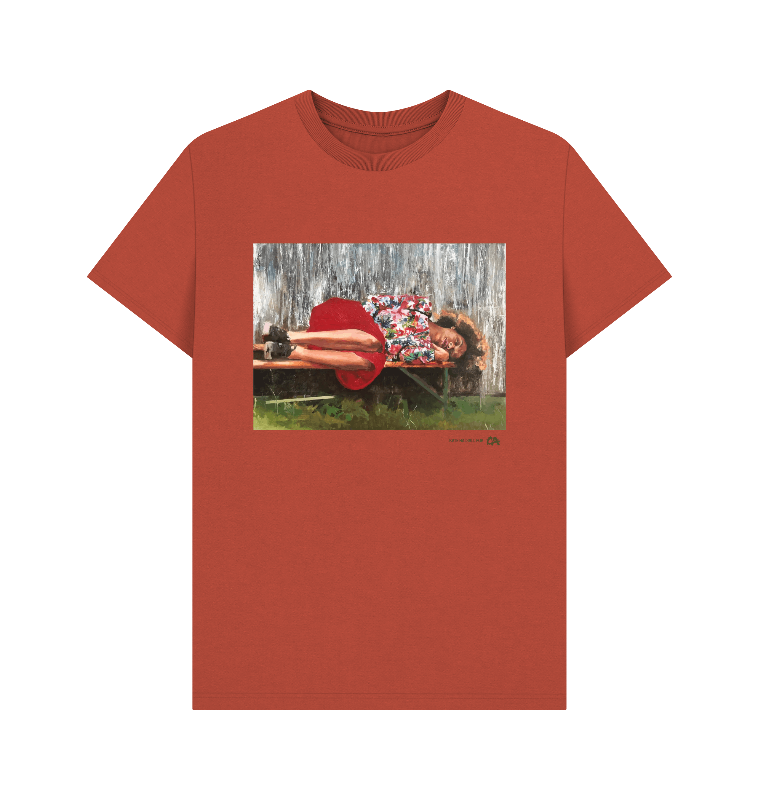 Rust Printed T-shirt Front