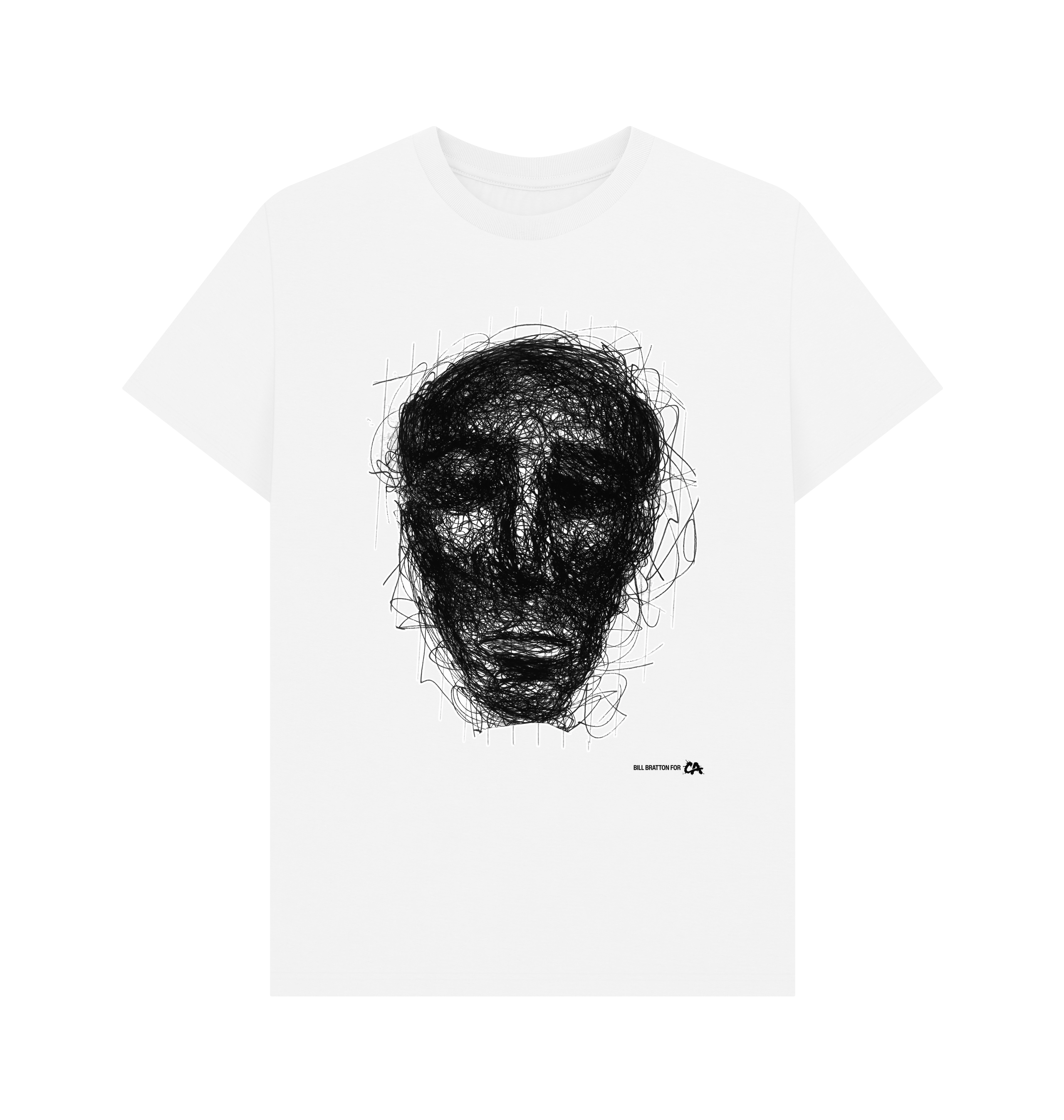 White Printed T-shirt Front