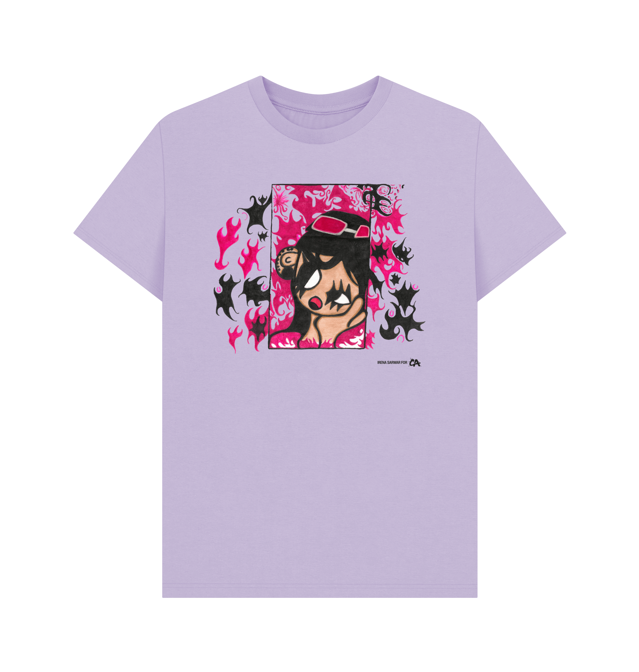 Lilac Printed T-shirt Front