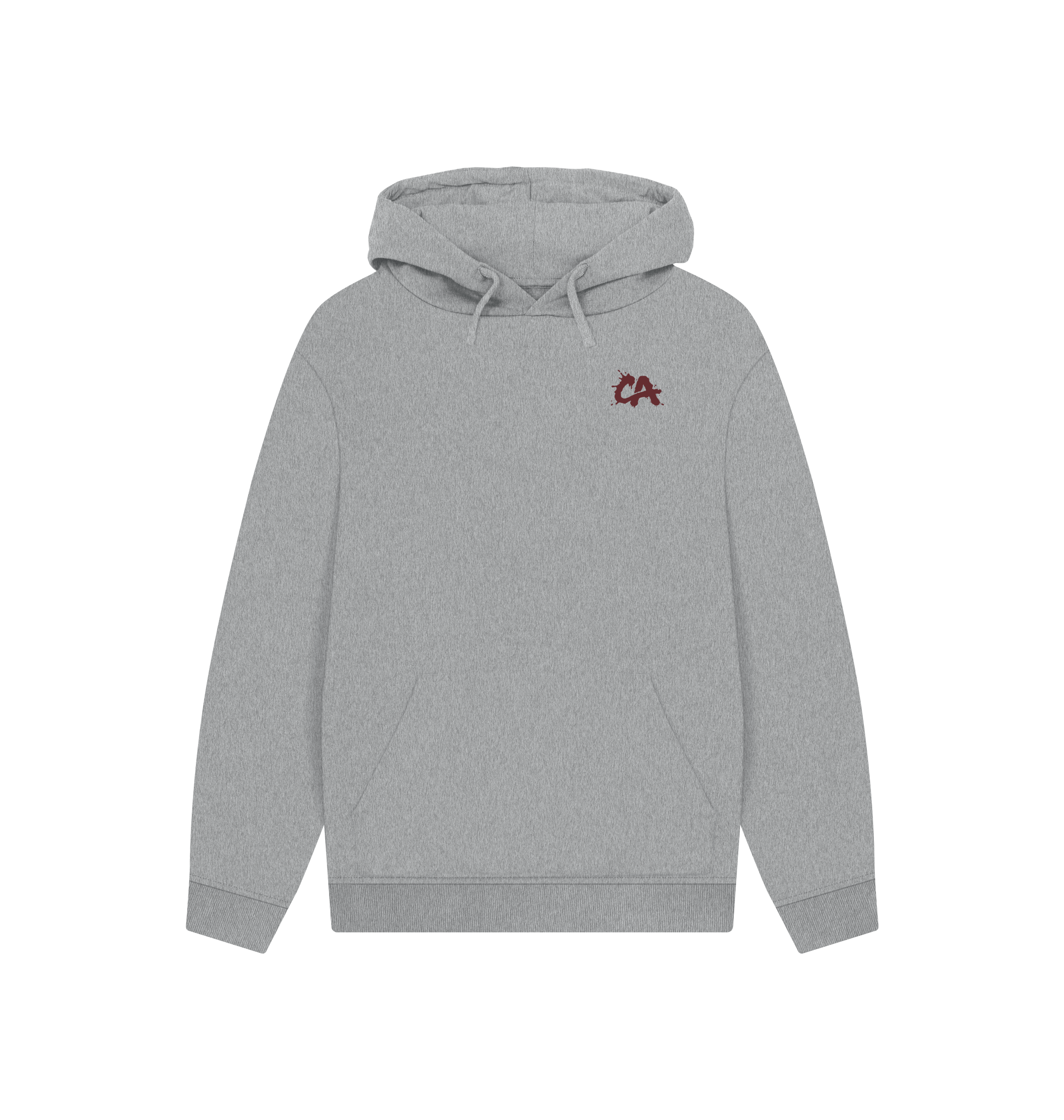 Athletic Grey Printed Hoody Front