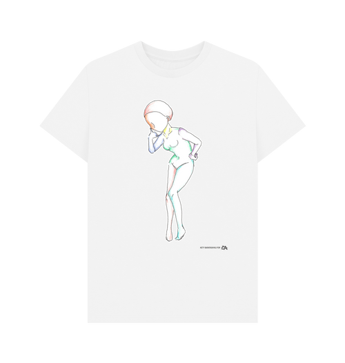 White Printed T-shirt Front