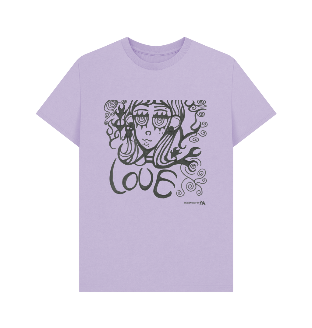 Lilac Printed T-shirt Front