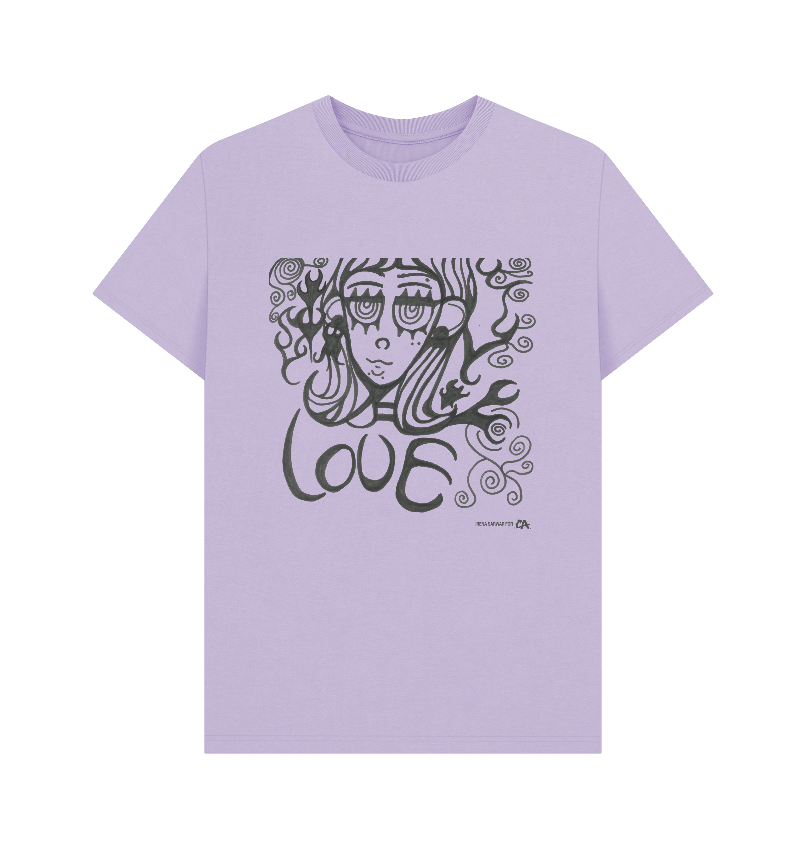 Lilac Printed T-shirt Front