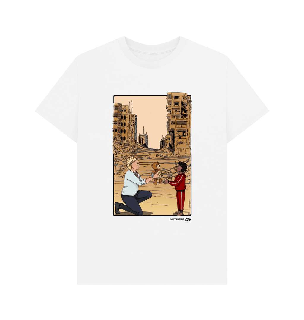 White Printed T-shirt Front