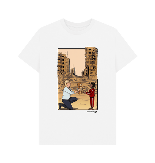 White Printed T-shirt Front