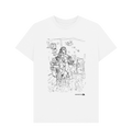 White Printed T-shirt Front