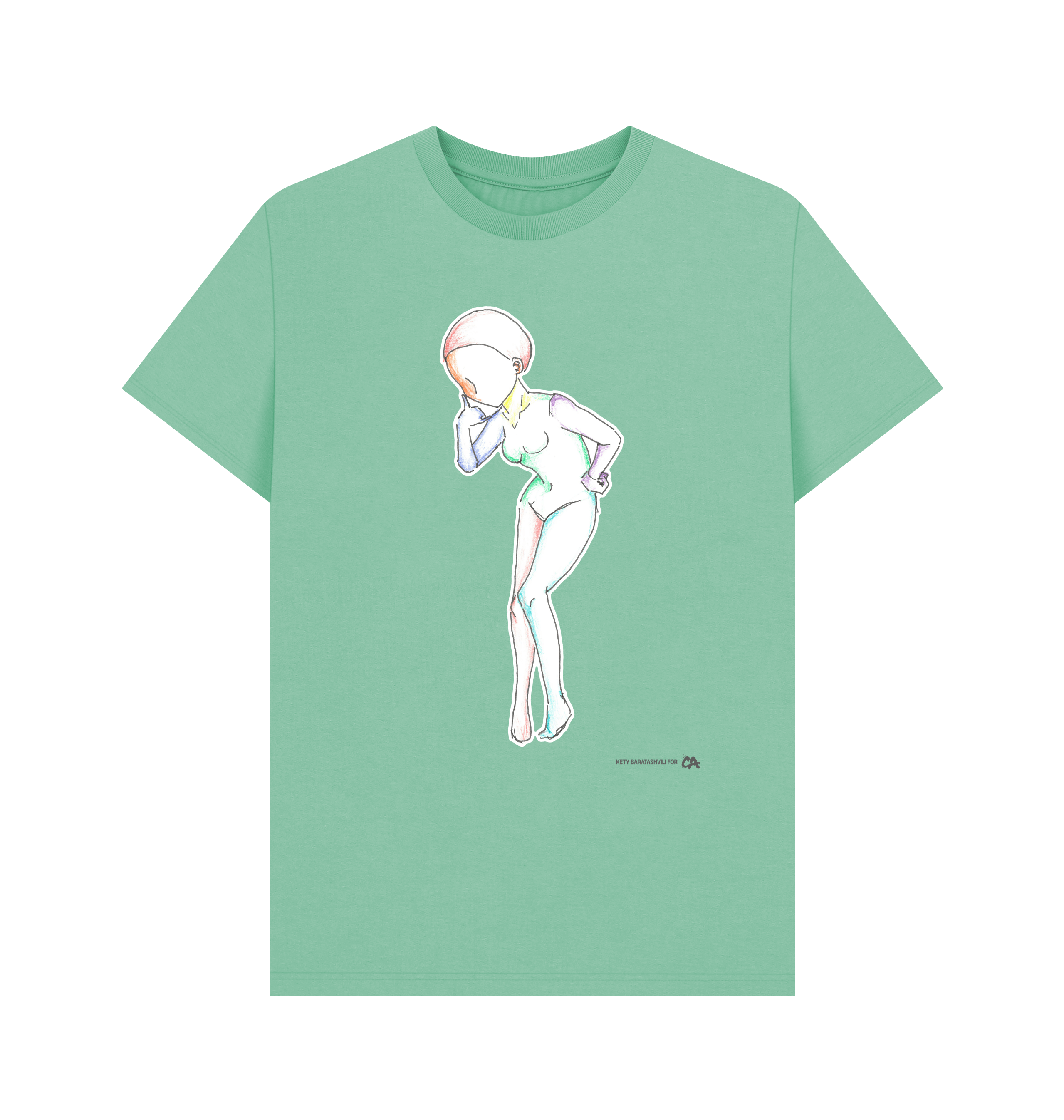 Peppermint Printed T-shirt Front