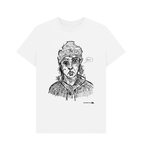 White Printed T-shirt Front