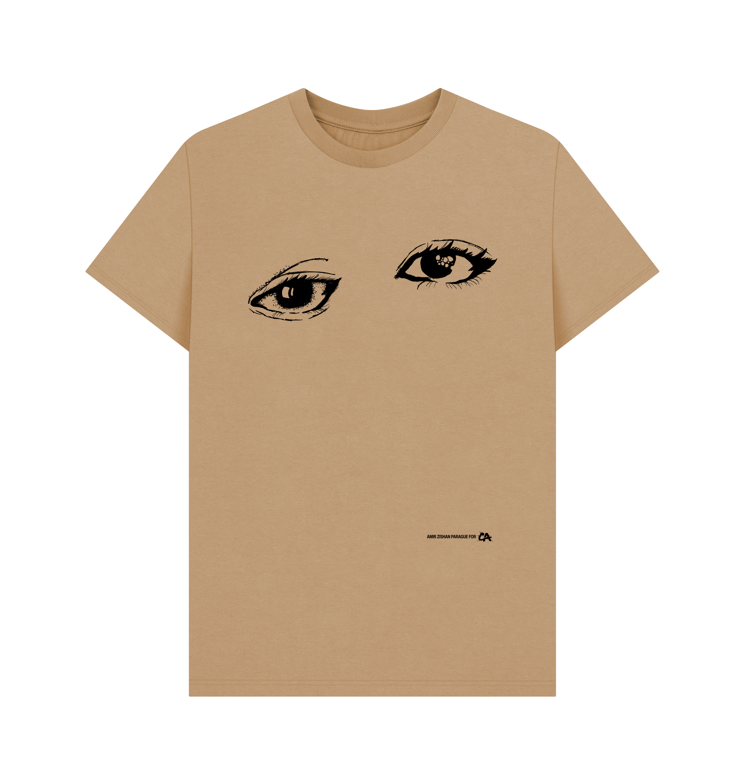 Sand Printed T-shirt Front
