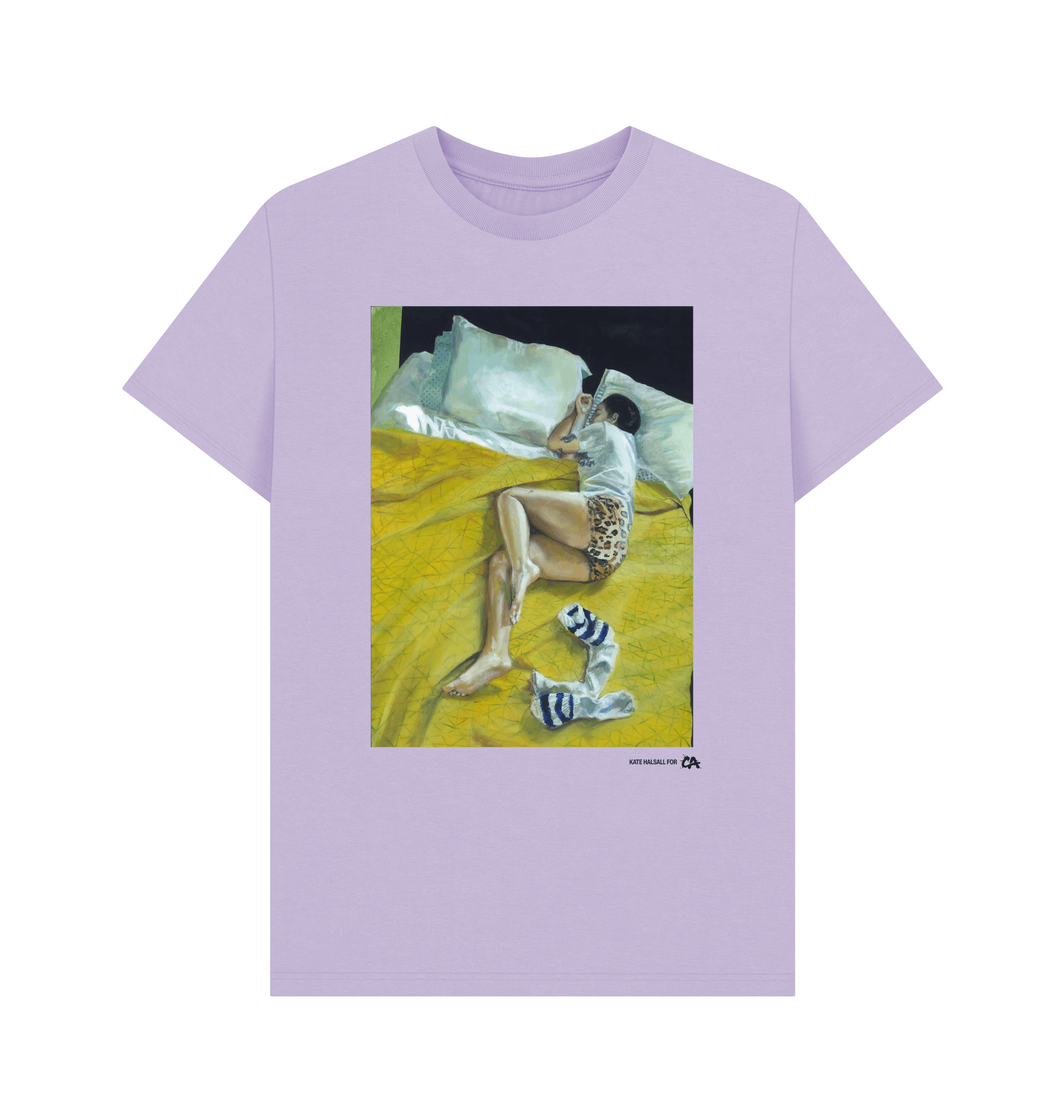 Lilac Printed T-shirt Front