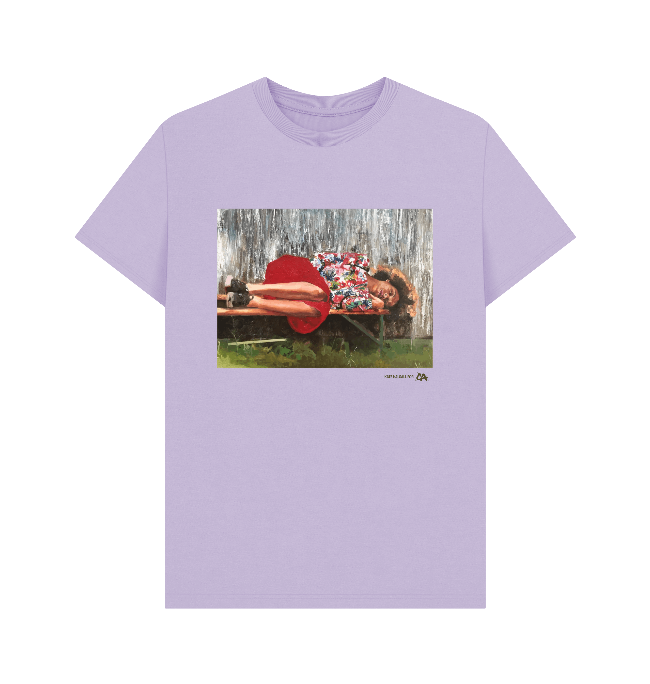 Lilac Printed T-shirt Front
