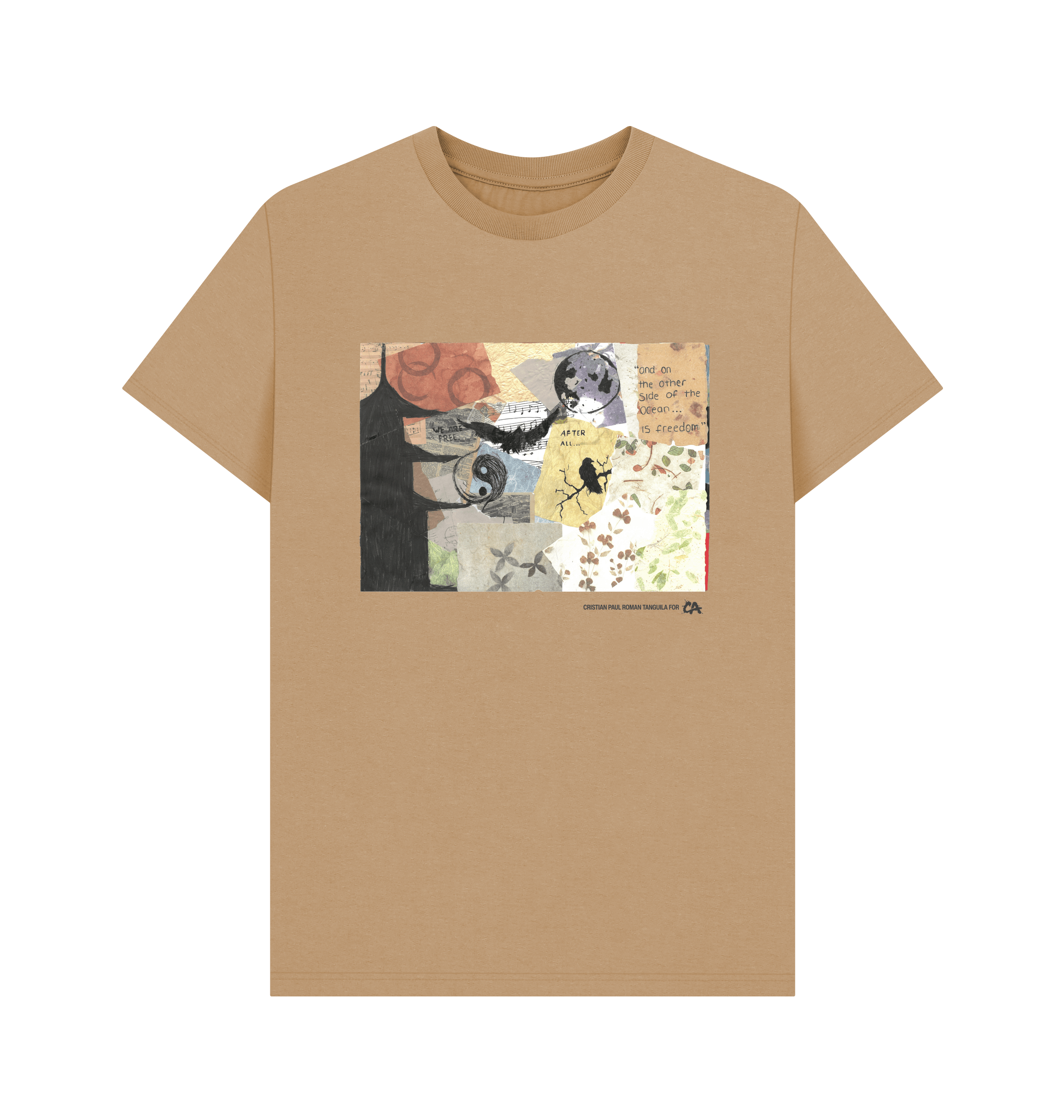 Sand Printed T-shirt Front