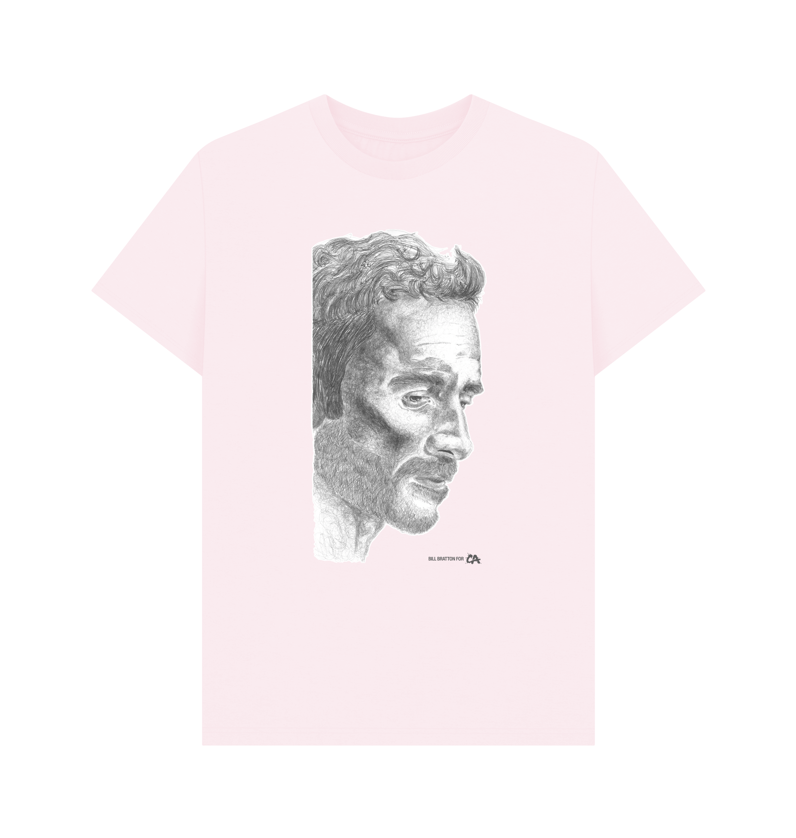 Pink Printed T-shirt Front