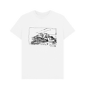 White Printed T-shirt Front