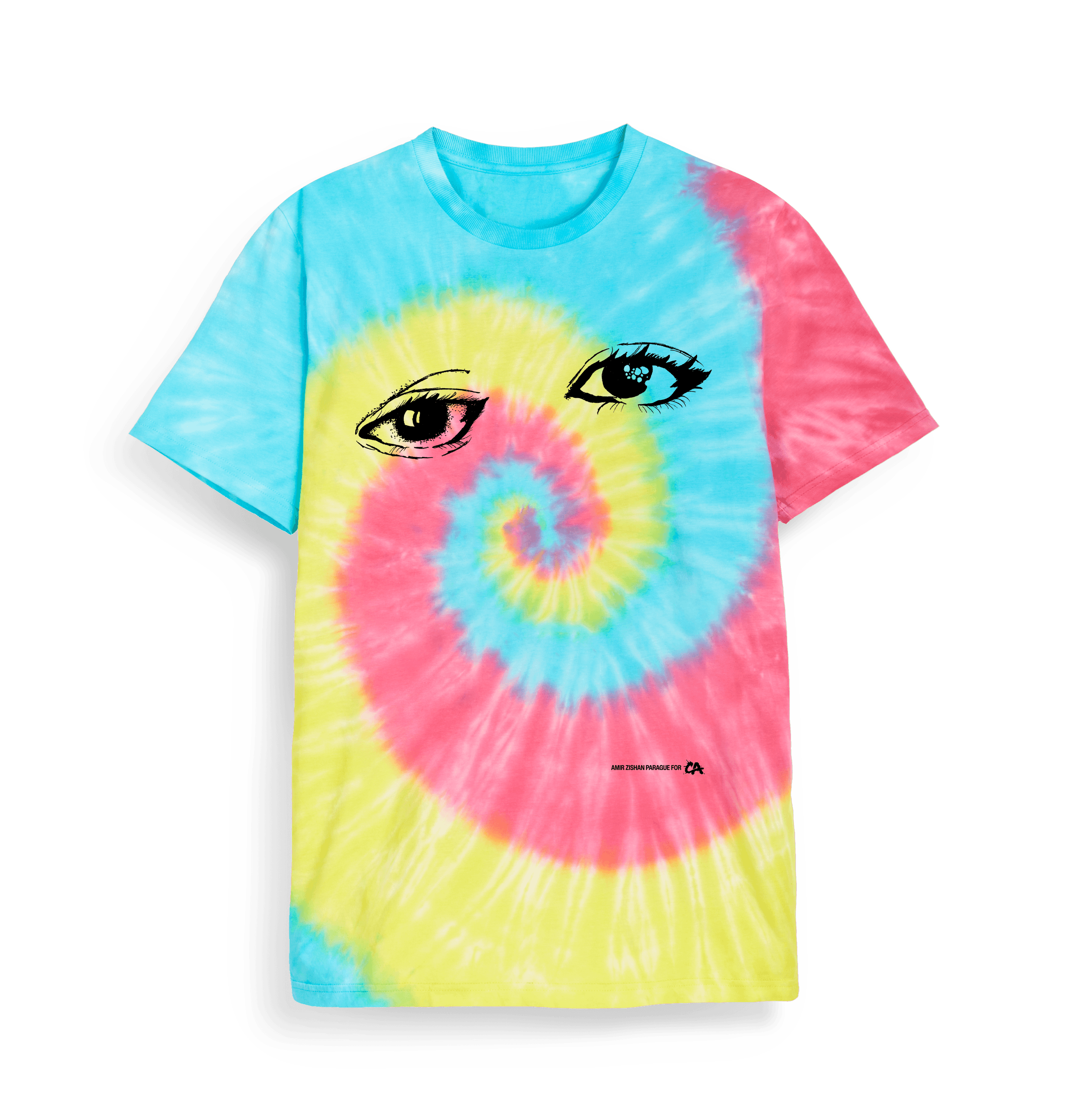 Tie Dye Printed T-shirt Front