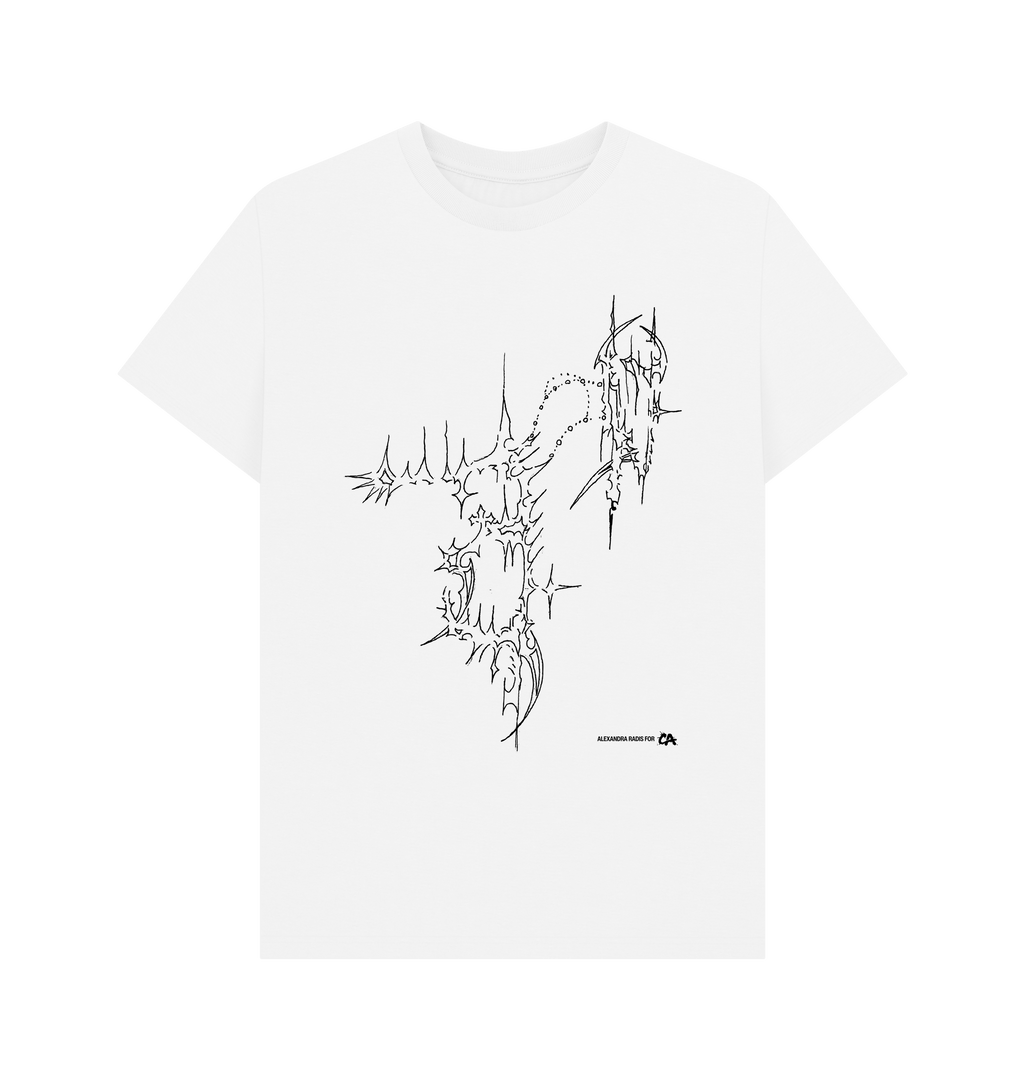 White Printed T-shirt Front