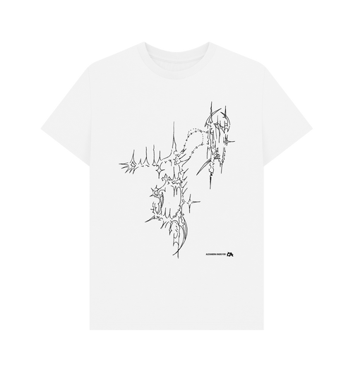 White Printed T-shirt Front