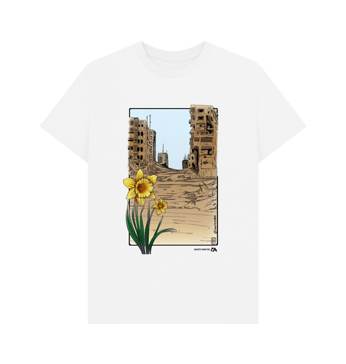 White Printed T-shirt Front