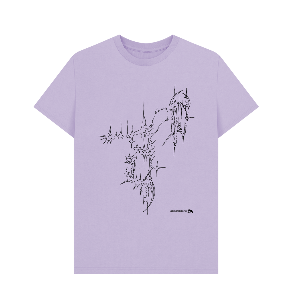 Lilac Printed T-shirt Front