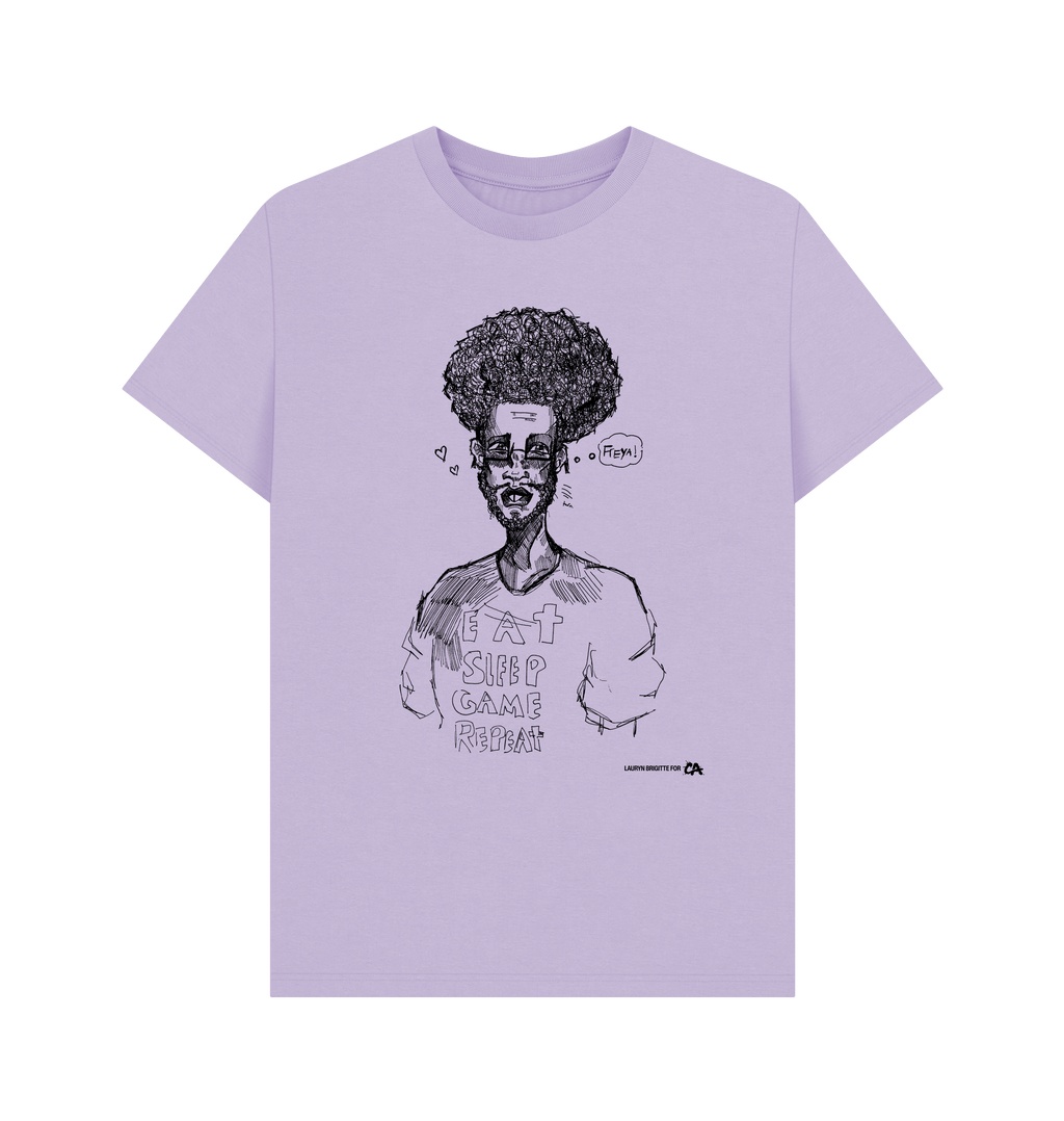 Lilac Printed T-shirt Front