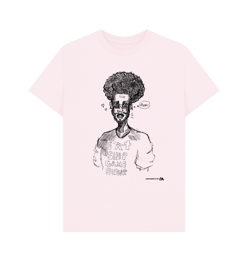 Pink Printed T-shirt Front