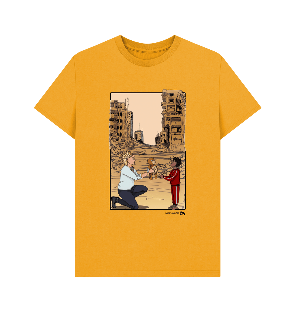 Mustard Printed T-shirt Front
