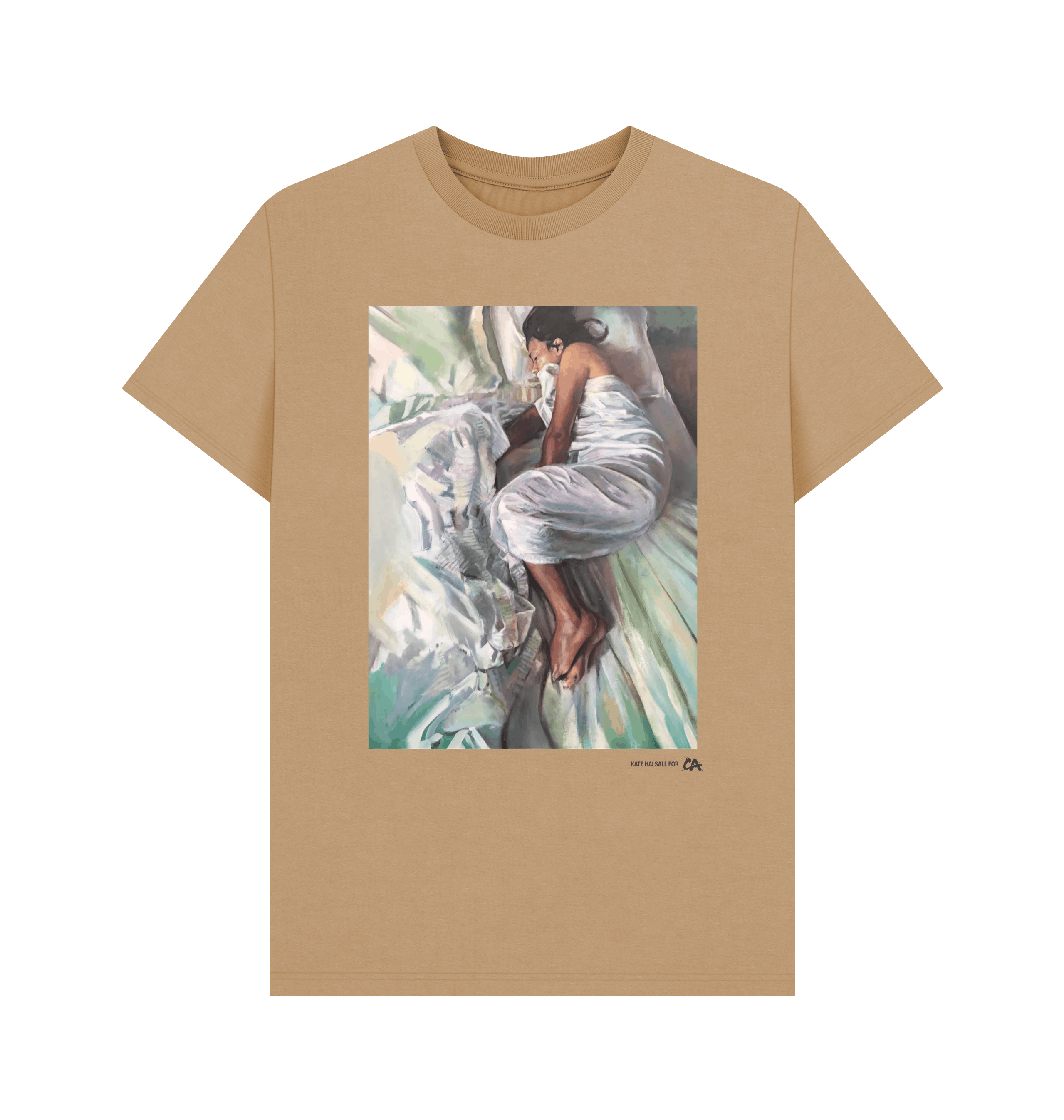 Sand Printed T-shirt Front