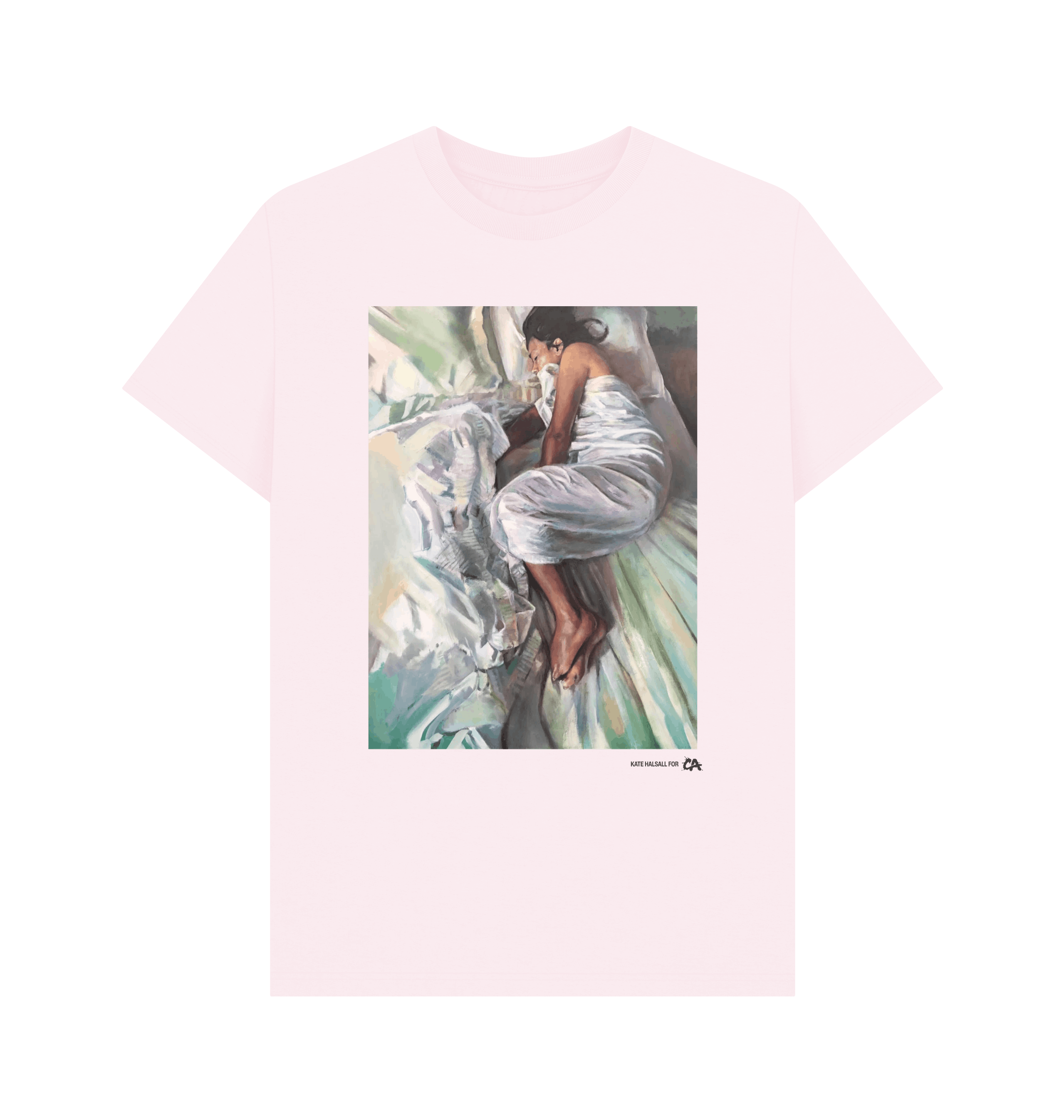 Pink Printed T-shirt Front