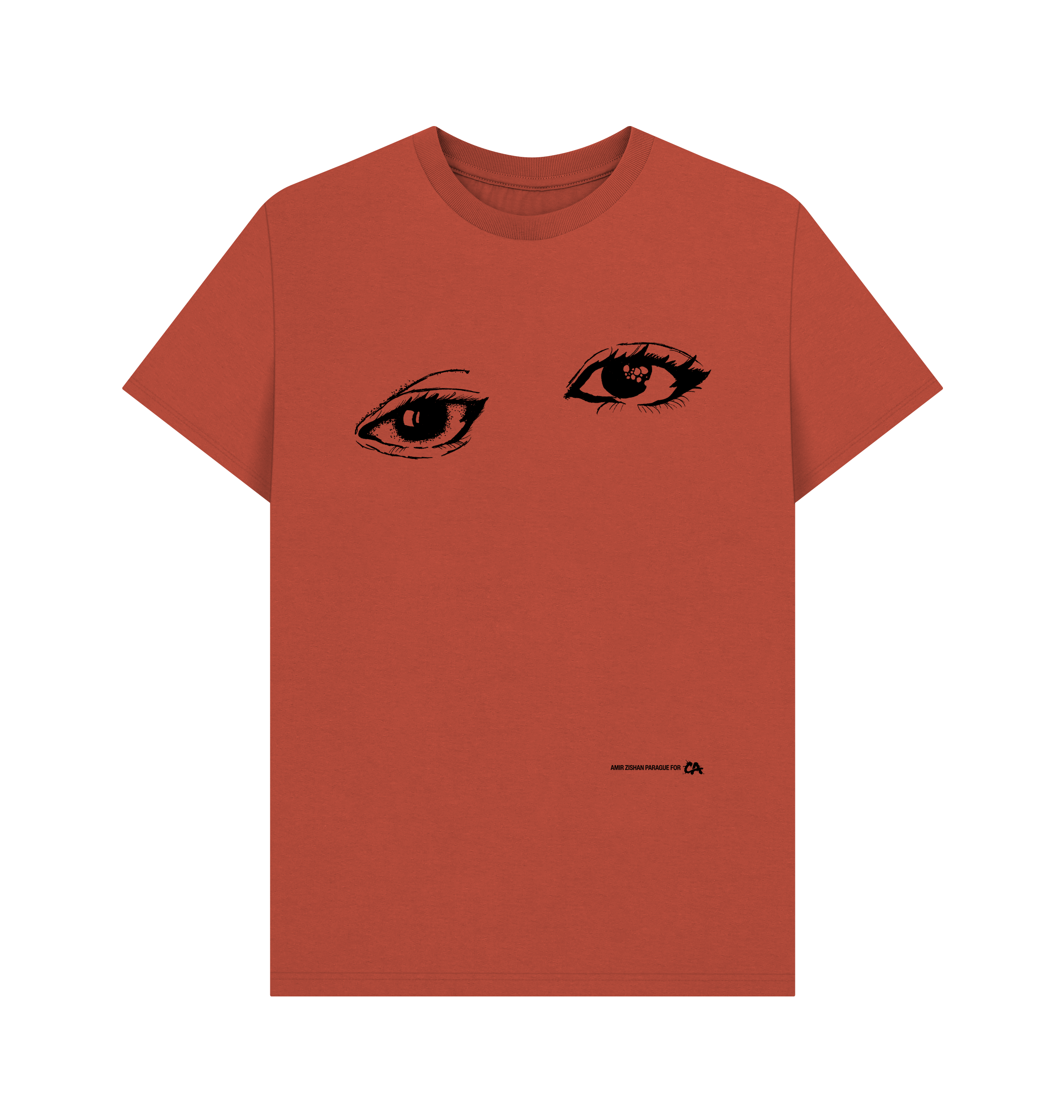 Rust Printed T-shirt Front