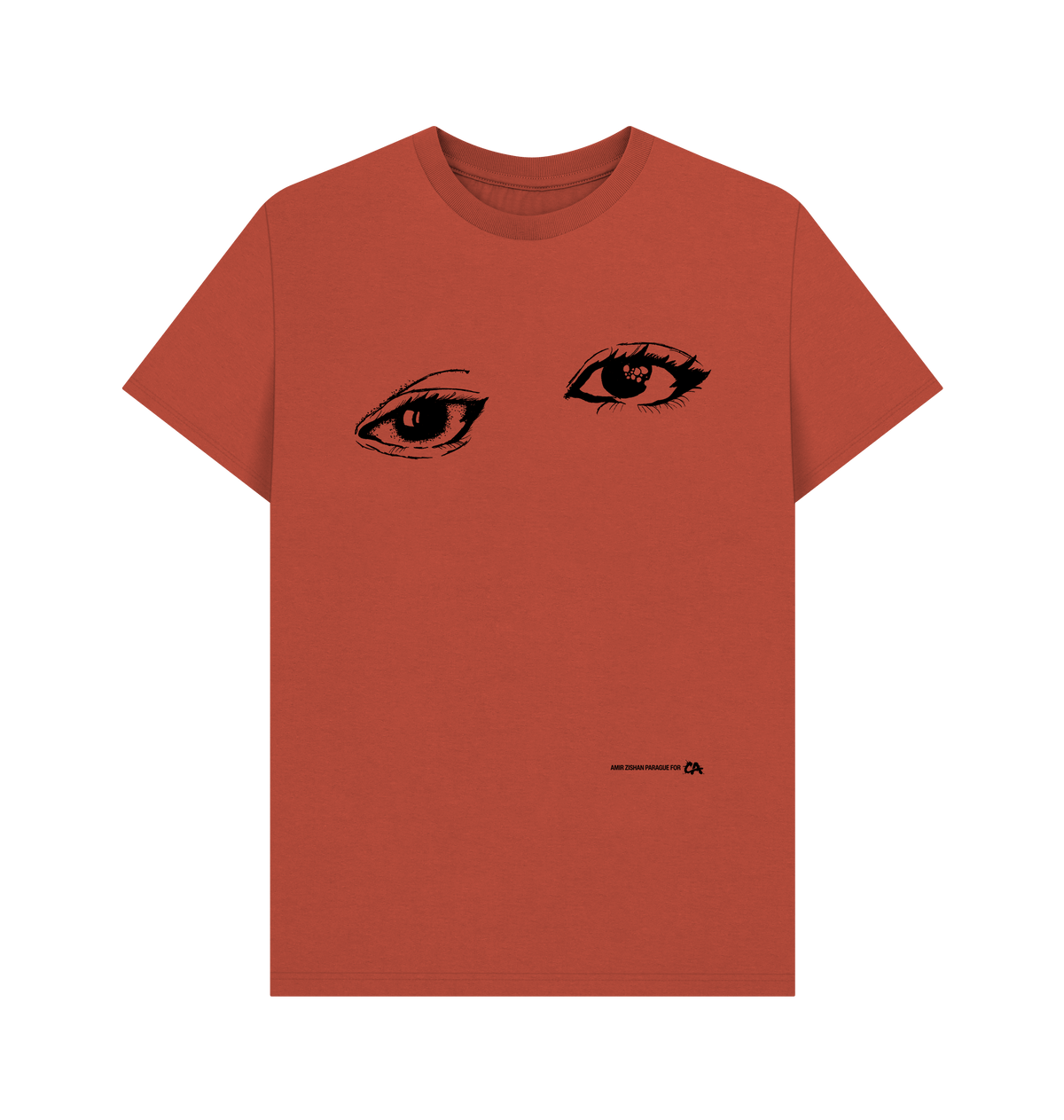 Rust Printed T-shirt Front
